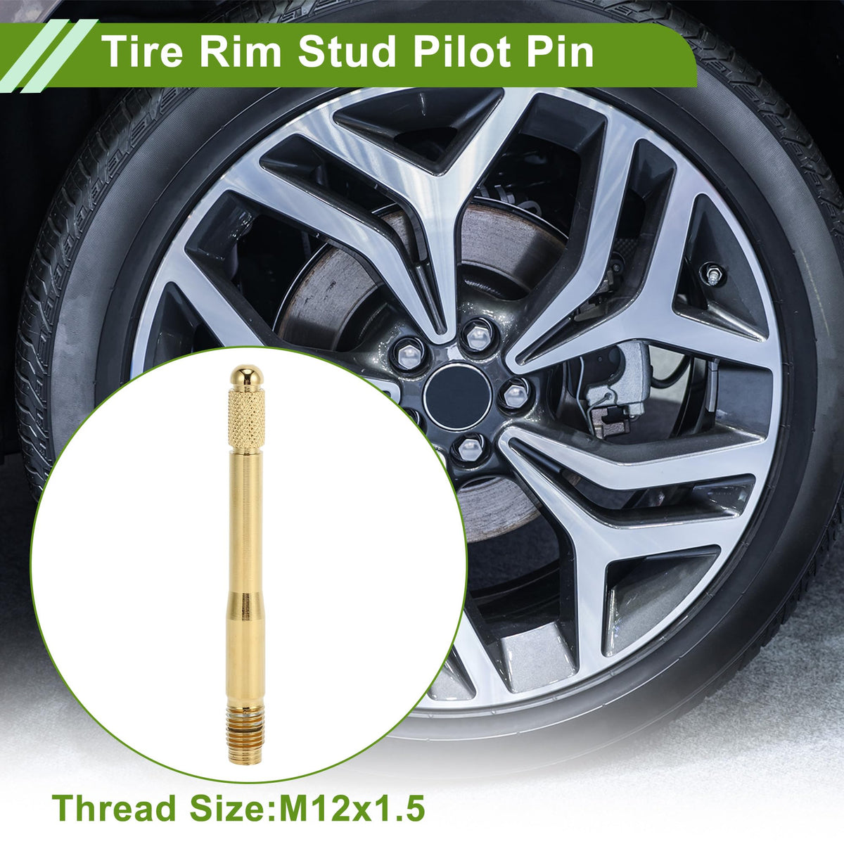 M12x1.5 120mm Stainless Steel Wheel Alignment Pin N8153