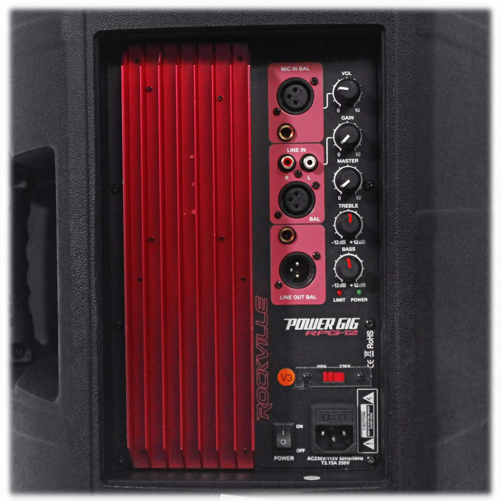 12" Powered Speaker System 2-Pack O4807