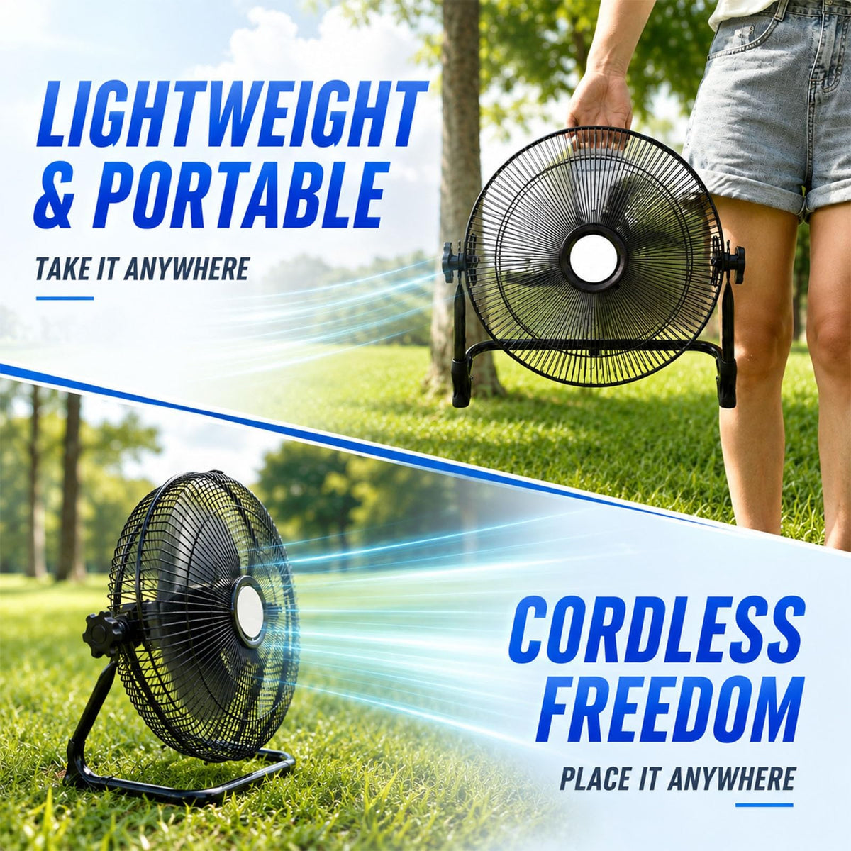 Metal Floor & Box Fan W1052