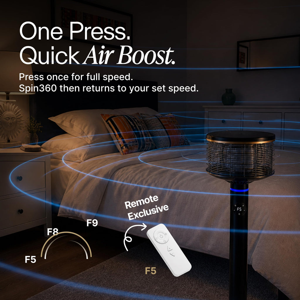 Height-Adjustable Floor & Table Fan Q626