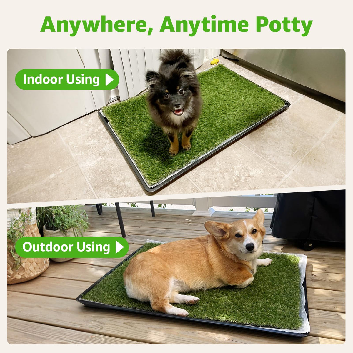 Dog Grass Pad with Tray M8201