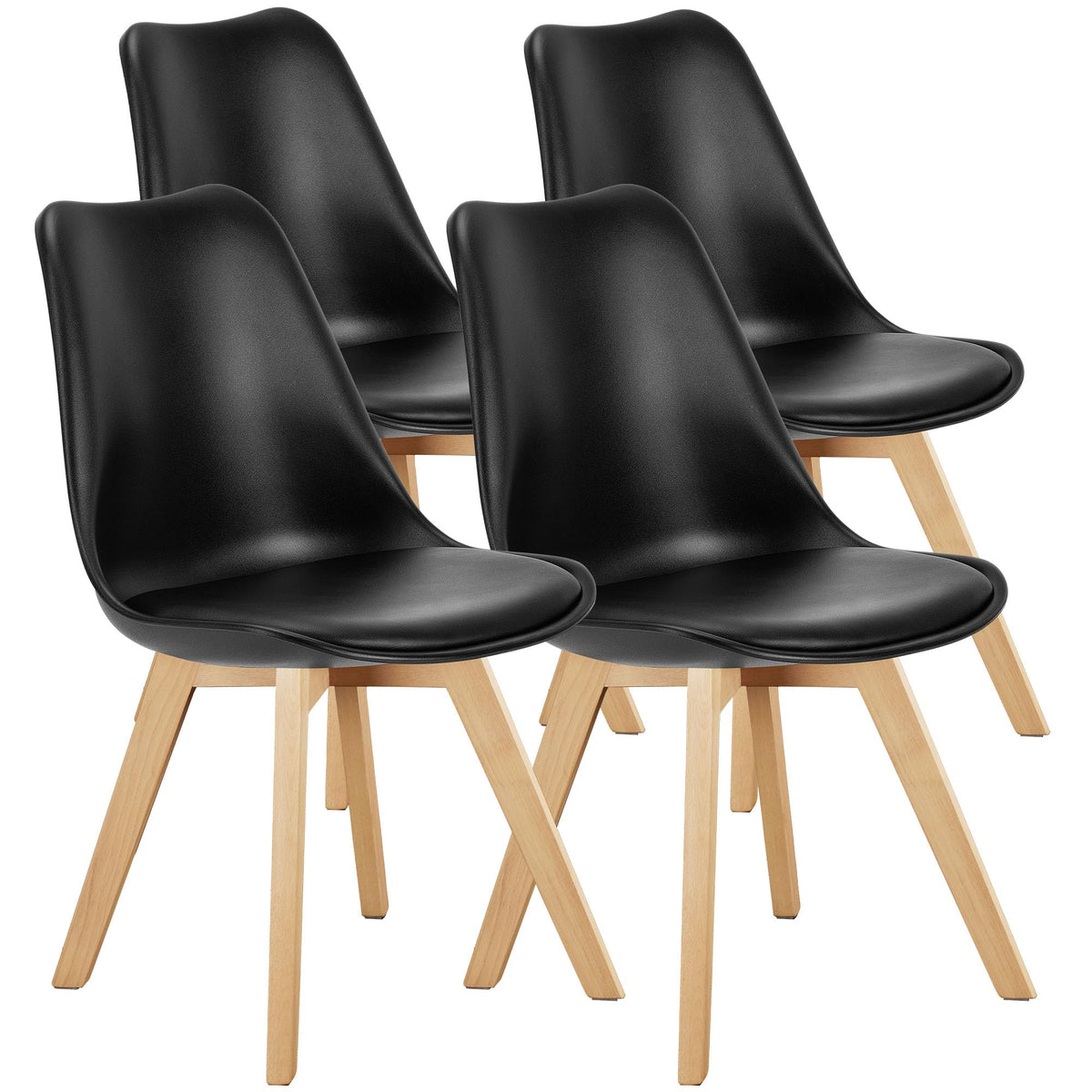 Dining Chairs Set of 4 PU Leather F5936