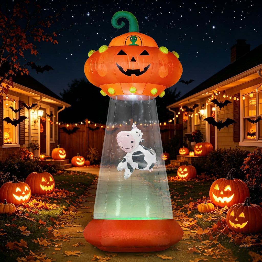 8 FT Inflatable Pumpkin UFO Decoration S847269