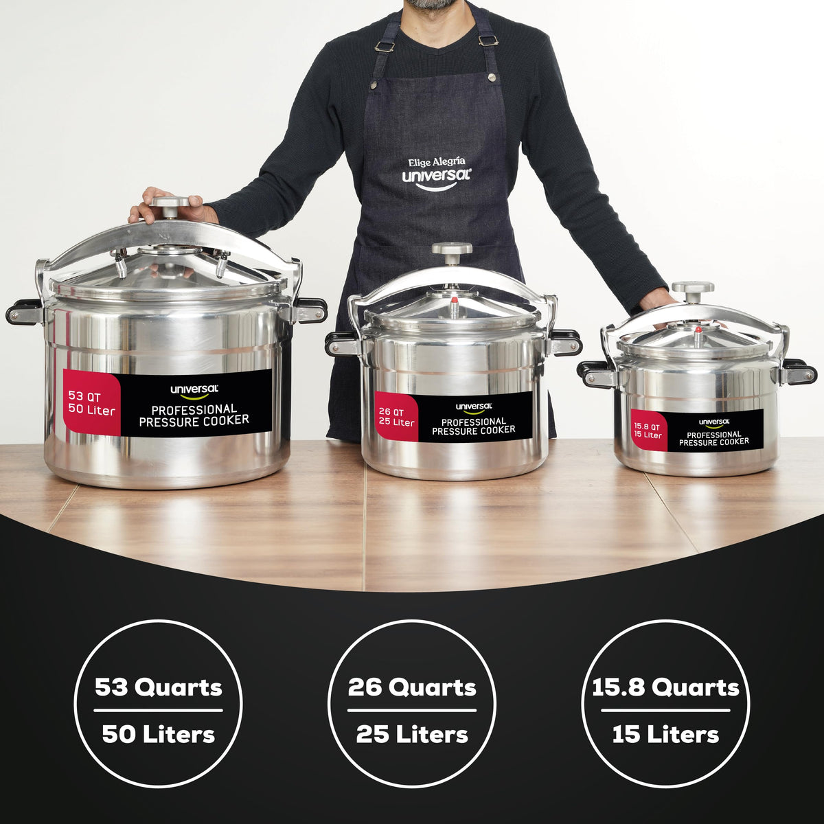 53-Quart Aluminum Pressure Cooker C57972
