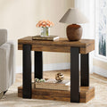 2-Tier Narrow End Table with Storage Shelf J980020