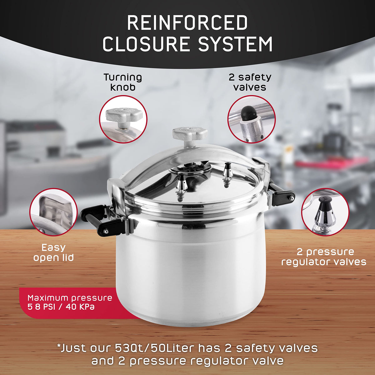 53-Quart Aluminum Pressure Cooker C57972