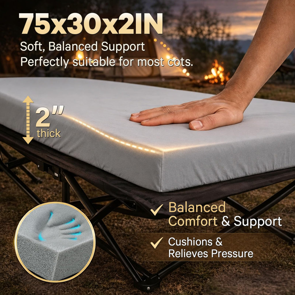 2 Inch Memory Foam Camping Cot Pad N890