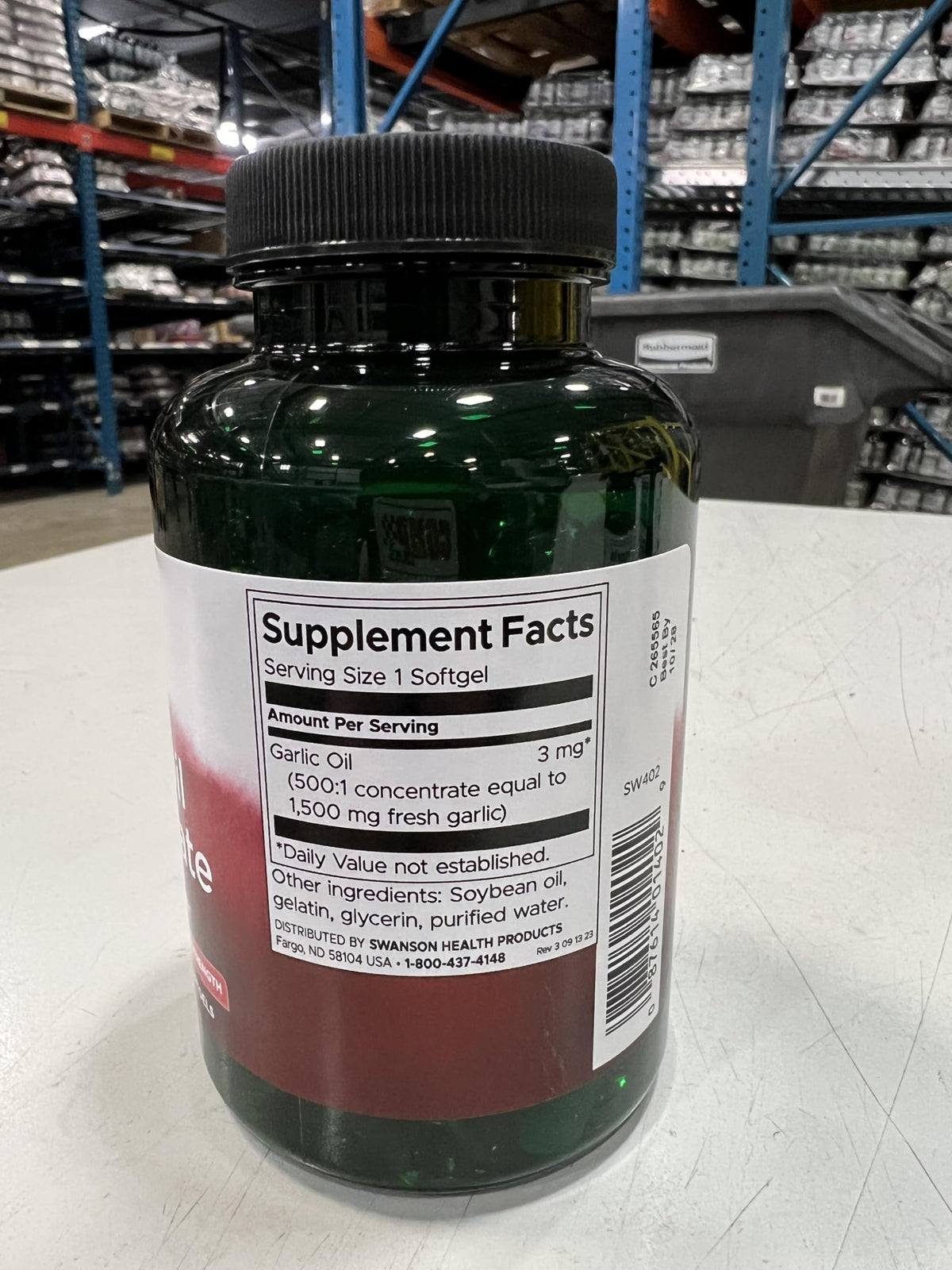 Garlic Oil 1500 mg 500 Softgels S560