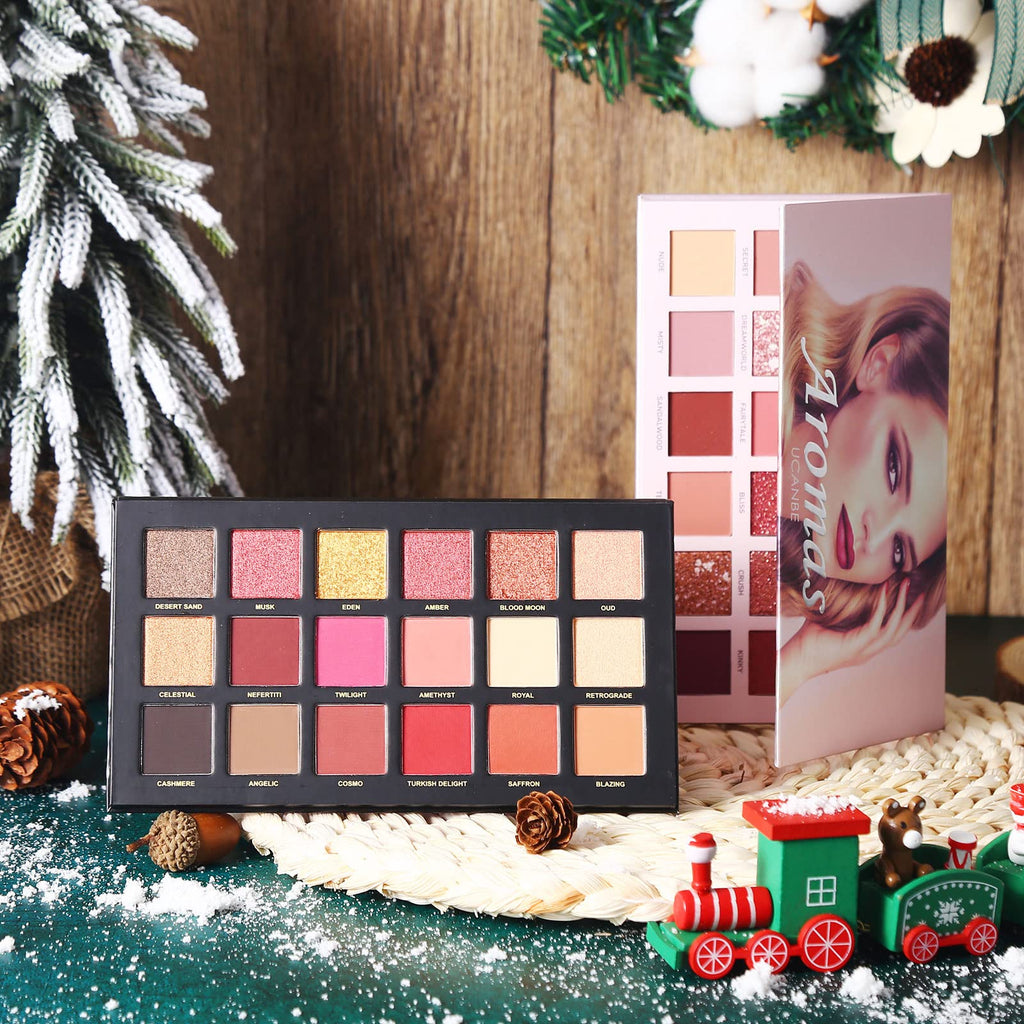 Nude Eyeshadow Palette Makeup Set, Matte Shimmer Glitter Pressed Pearl B863