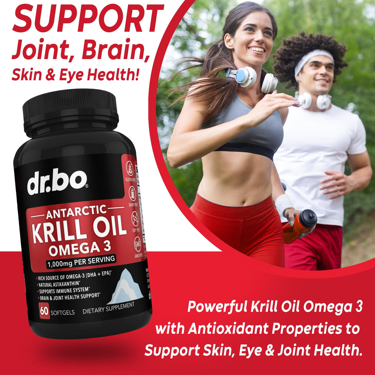 Krill Oil Omega 3 500mg 60 Softgels T676783