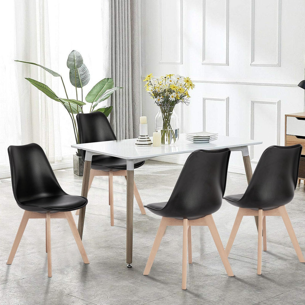 Dining Chairs Set of 4 PU Leather F5936