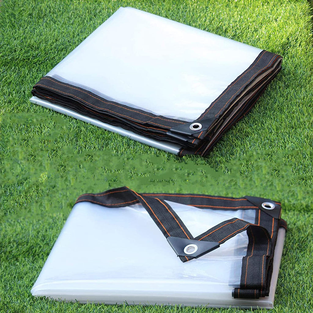 Heavy Duty Waterproof Clear 3x3ft Poly Tarp with Grommets K698335