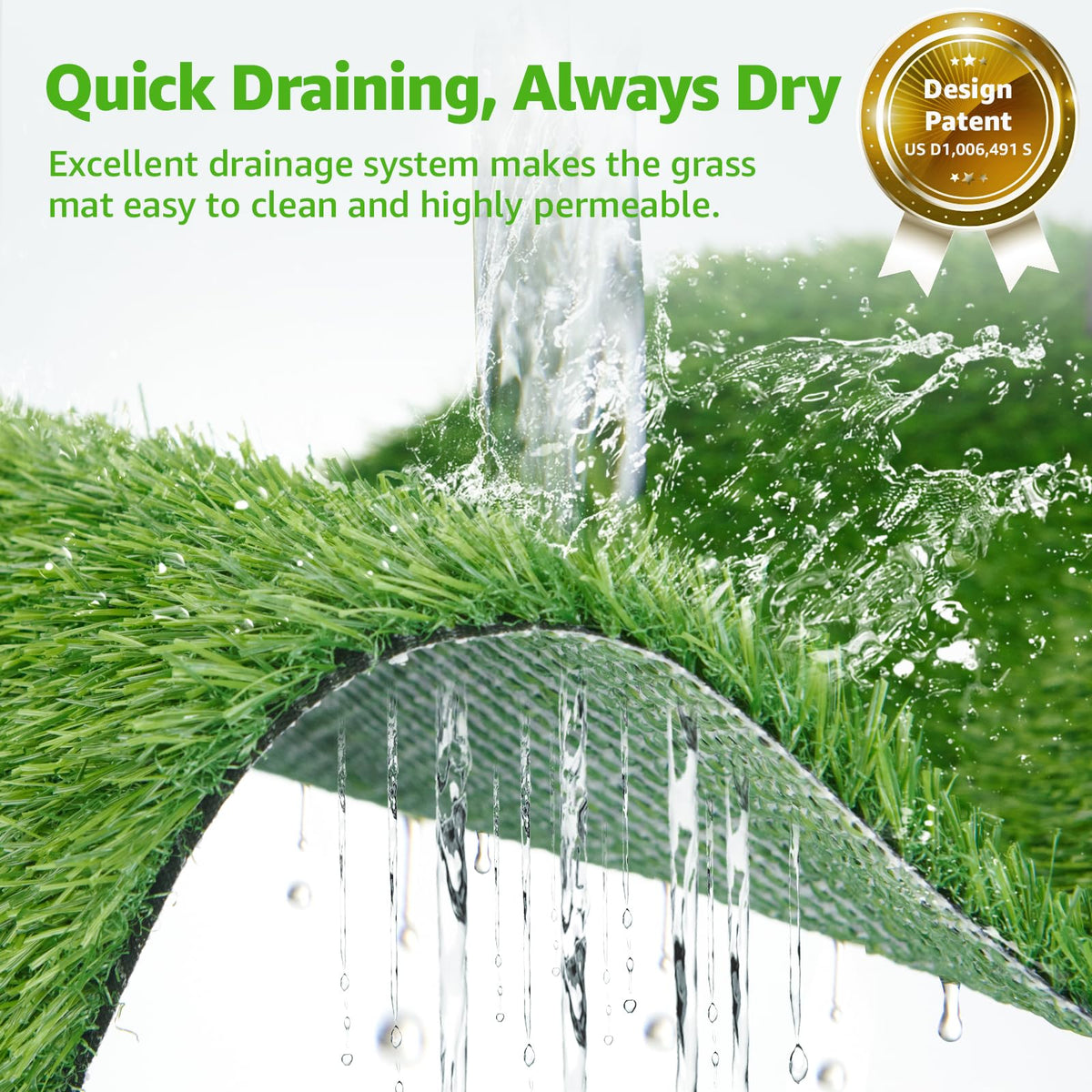 Dog Grass Pad with Tray M8201