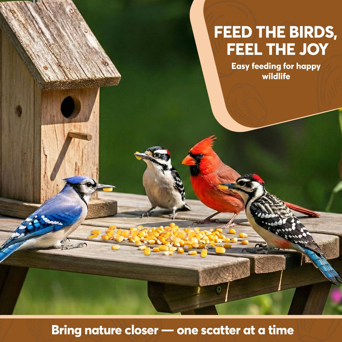 Whole Corn 20 LB Bird Seed & Wildlife Feed J1006