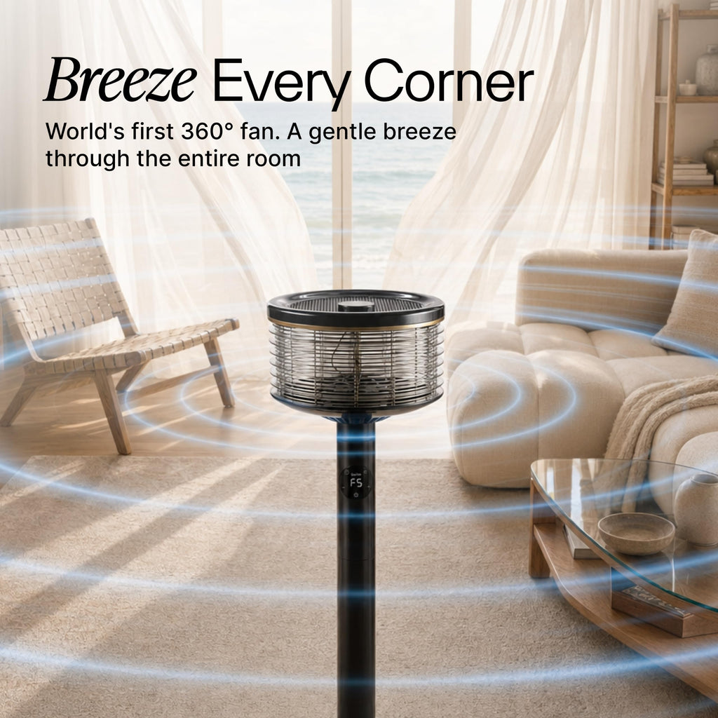 Height-Adjustable Floor & Table Fan Q626