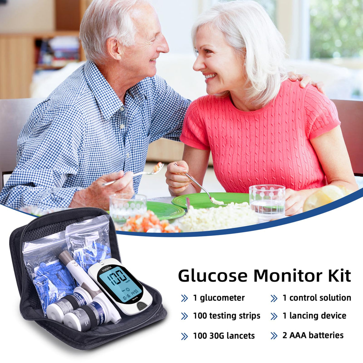 Blood Glucose Monitor Kit & Twist Top Lancets F57317