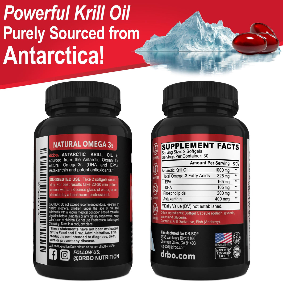 Krill Oil Omega 3 500mg 60 Softgels T676783