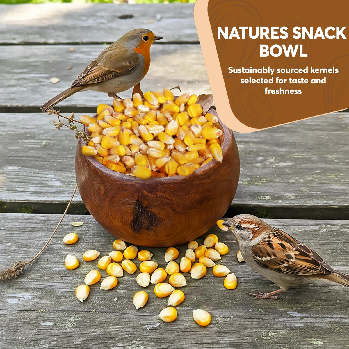 Whole Corn 20 LB Bird Seed & Wildlife Feed J1006