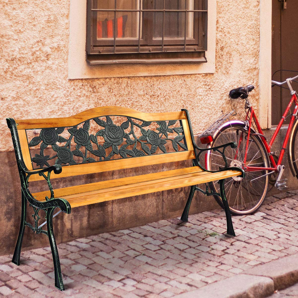 50 Inch Hardwood Frame Patio Bench N9130