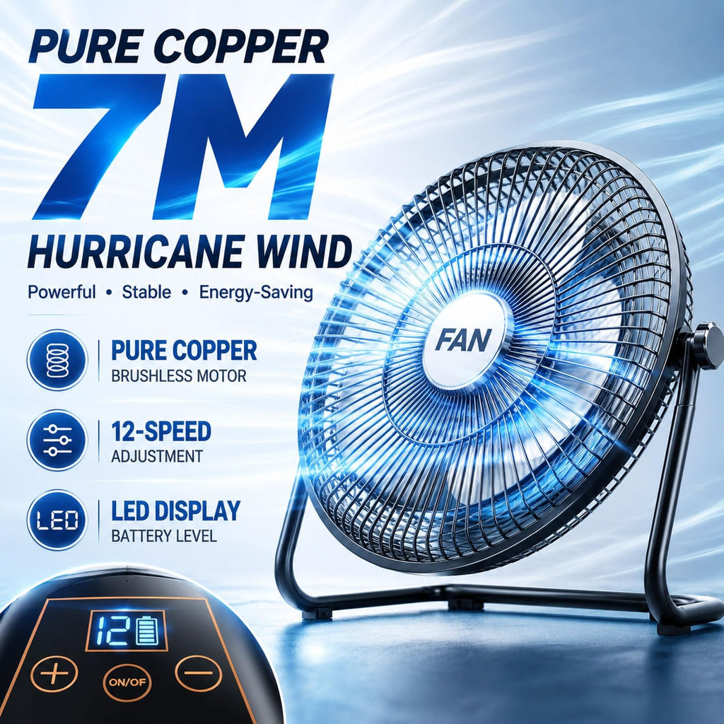 Metal Floor & Box Fan W1052