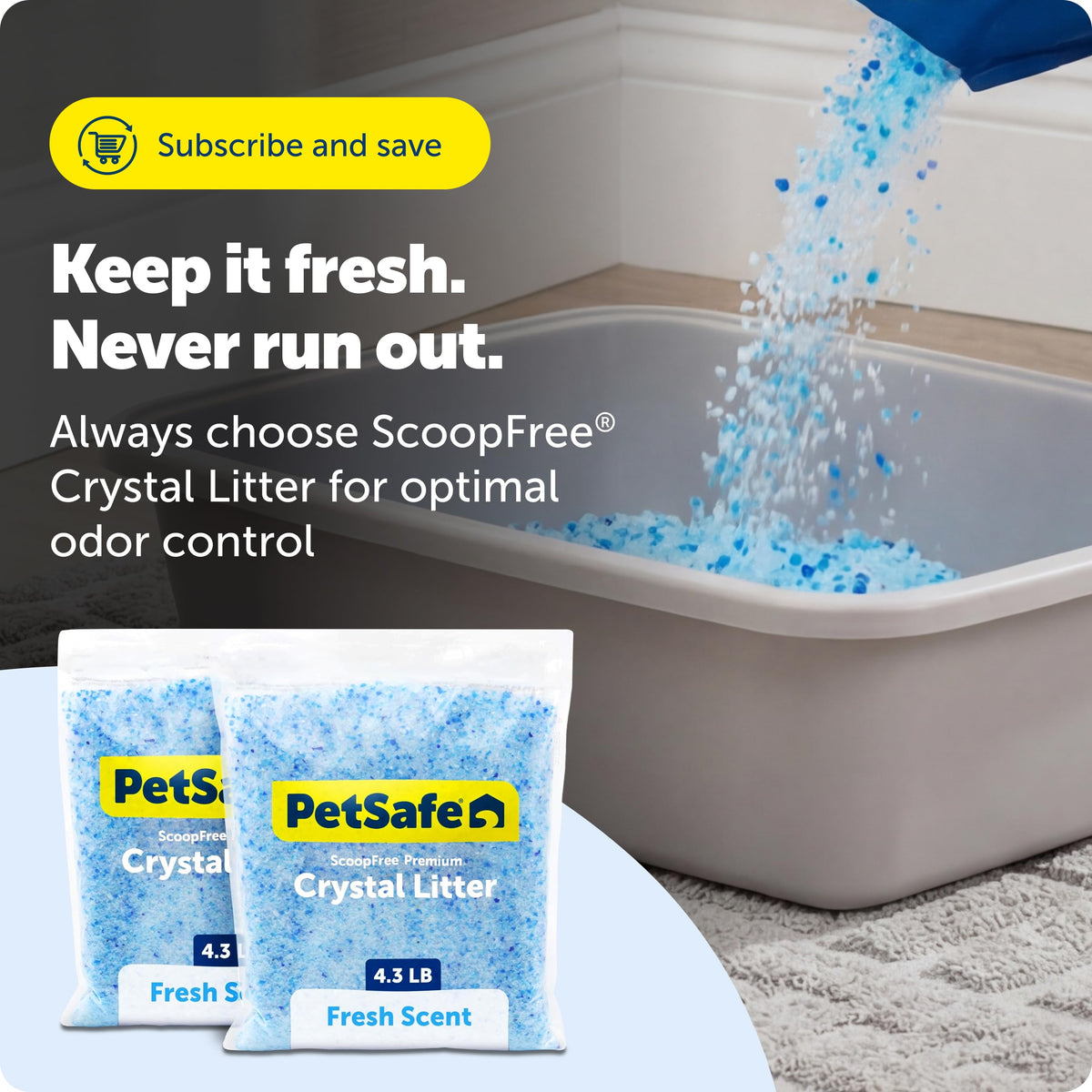 Fresh Scent 4.3 Lb 2 Pack Crystal Litter J42076
