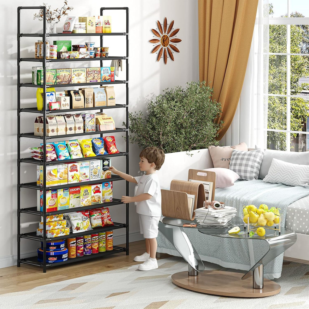Black 10 Tier Shoe Rack U143133