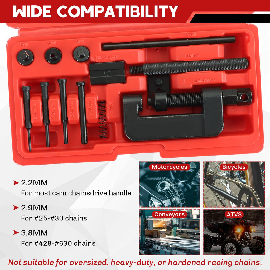 Motorcycle Chain Breaker Kit 13PCS V874