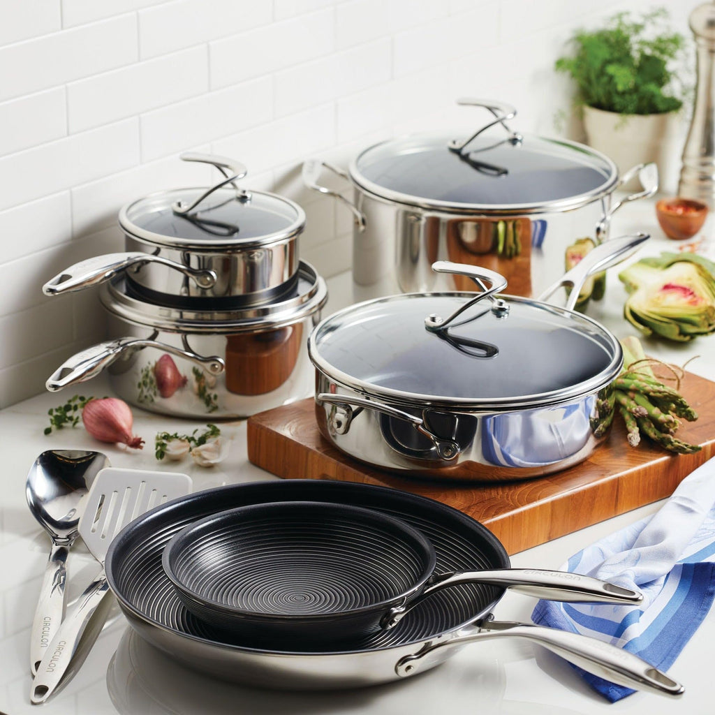 Stainless Steel Nonstick 12 Piece Cookware Set O1331