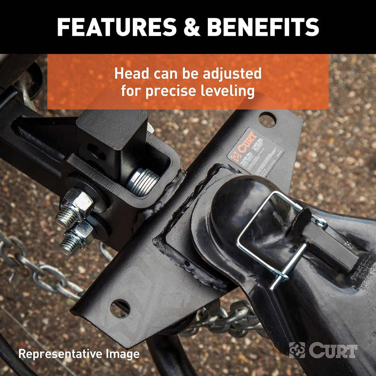 Round Bar Weight Distribution Hitch with Sway Control E383